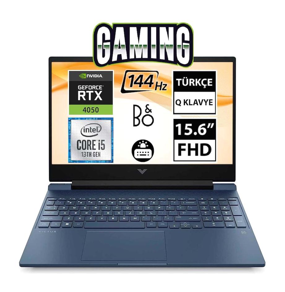 Hp Victus 15 FA1033NT 7N9V2EA01 Harici GeForce RTX 4050 Intel Core i5 13500H 16 GB Ram 1 TB SSD 15.6 inç Full HD Freedos Gaming Laptop