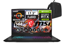 MSI Katana A17 AI B8VE-854XTRW35 Harici GeForce RTX 4050 AMD Ryzen 7 8845HS 64 GB Ram 2 TB SSD 17.3 inç Full HD Windows 11 Home Gaming Laptop + Weblegelsin Çanta