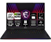 MSI Raider 18 Hx A14VIG-468TR-A38 Harici GeForce RTX 4090 Intel Core i9 14900HX 192 GB Ram 2 TB SSD 18 inç UHD+ Windows 11 Pro Gaming Laptop + Anzar Mouse