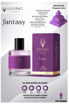 Elegance Vip Perfume Fantasy EDP Amber-Odunsu-Sandal Ağacı Kadın Parfüm 50 ml