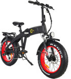 Citycoco Fatbike Foldable Mini 250 W 40 Km 24 Jant 7 Vites Elektrikli Bisiklet Siyah