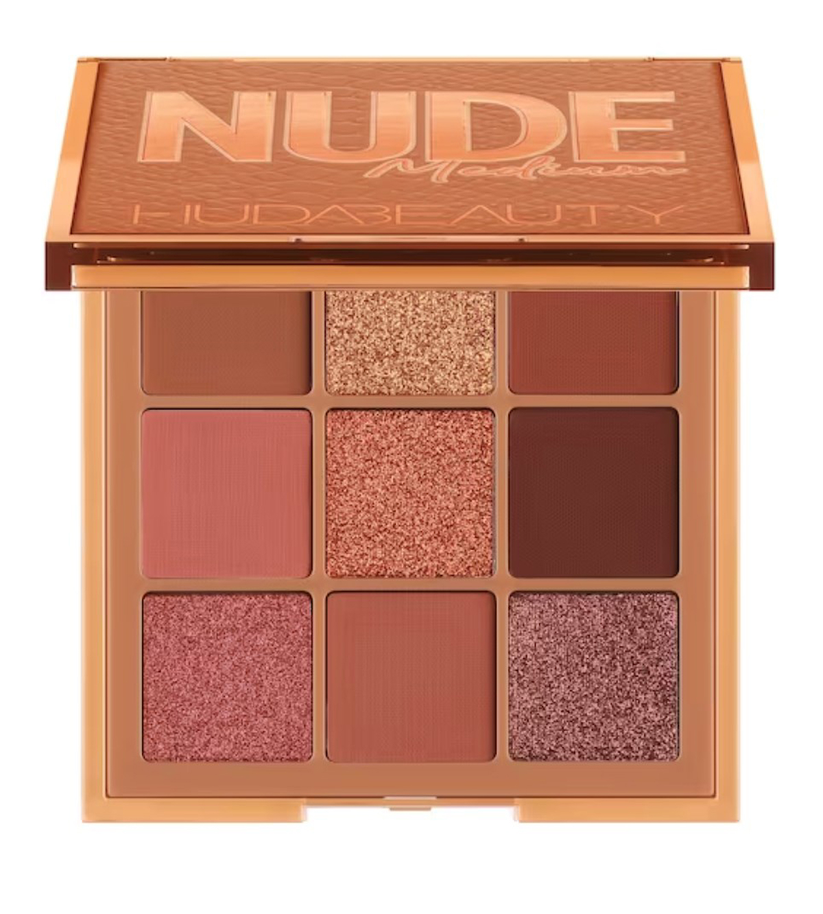 Huda Beauty Nude Obsessions Medium Likit Işıltılı - Mat Far Paleti