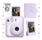 Fujifilm Instax Mini 12 Şipşak Mini Full HD Kompakt Dijital Fotoğraf Makinesi Lila + 64 Adet Fotoğraf Filmi