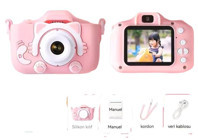 Eternal Luck Mini Full HD Kompakt Dijital Fotoğraf Makinesi Pembe