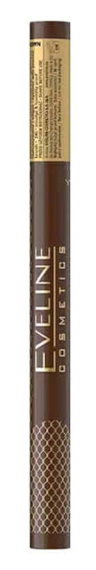 Eveline Cosmetics Variete Brown Suya Dayanıklı Parlak Koyu Kahverengi Kalıcı İnce Uçlu Keçe Kalem Eyeliner