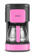 Karaca Just Coffee Aroma 2 In 1 Paslanmaz Çelik Karaf 750 ml 5 Fincan 650 W Pembe Filtre Kahve Makinesi