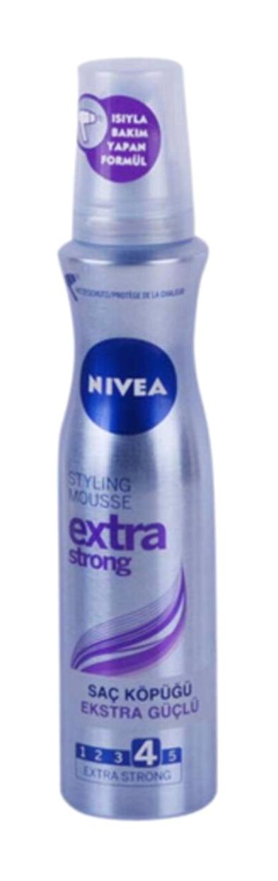 Nivea Extra Strong 4 Normal Saçlar İçin Şekillendirici Saç Köpüğü 150 ml