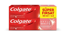 Colgate Optic White Naneli Florürlü Tüm Yaşlar Diş Macunu 2x50 ml