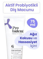 Probident Aktif Probiyotik Üzüm Çekirdeği Organik Florürsüz Tüm Yaşlar Diş Macunu 75 ml