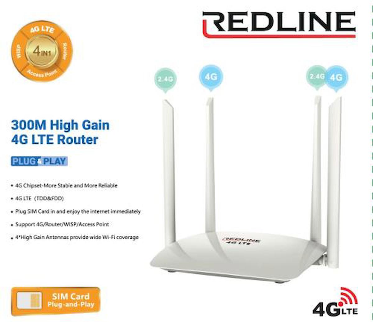 Redline Lte-20 3 Port Dual Band 150 Mbps Kablosuz Modem