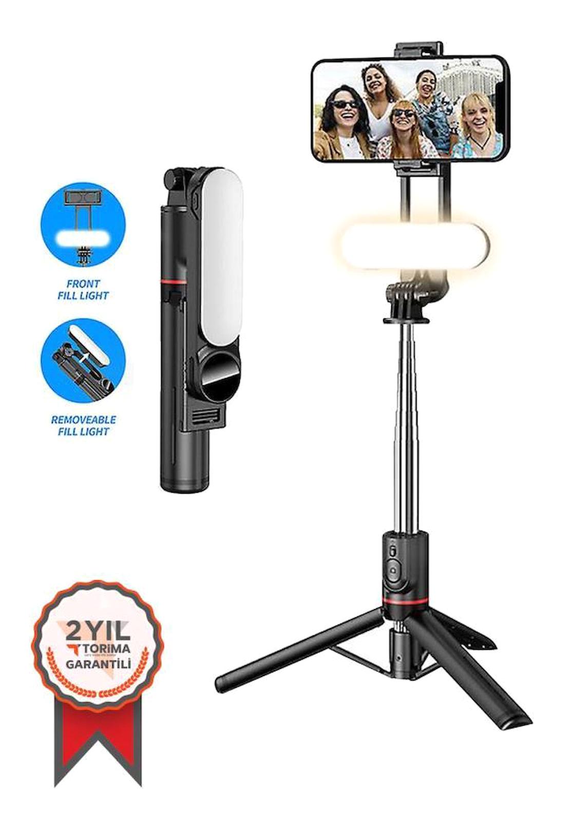 Torima L15 Işıklı Masaüstü Telefon Tripod 116 cm