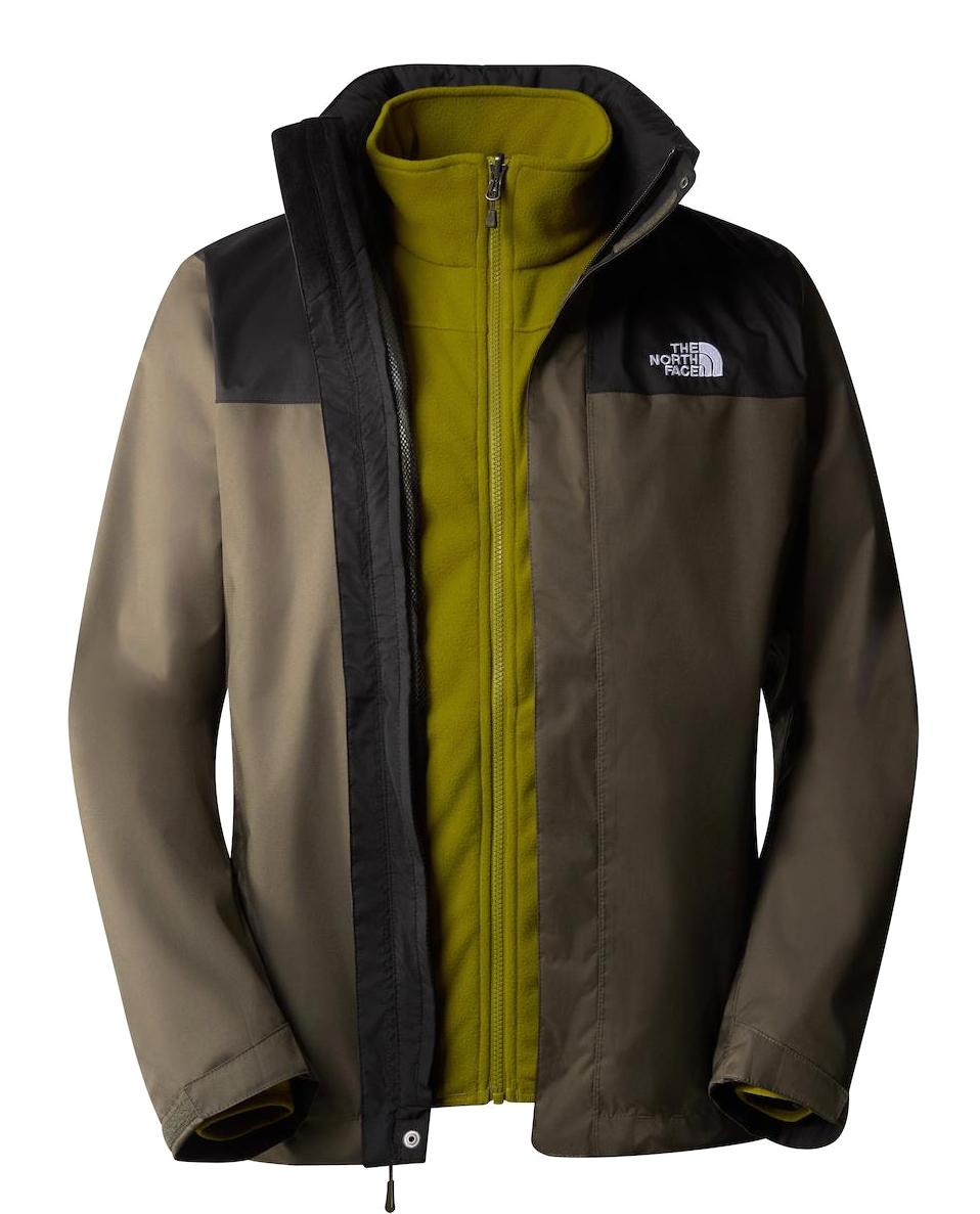 The North Face M Evolve II Triclimate Softshell Gore Tex Su Geçirmez Fermuarlı Polyester Erkek Outdoor Mont Haki