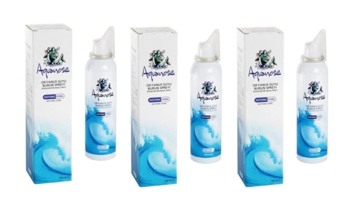 Aquanose İzotonik Okyanus Suyu 3'lü Burun Spreyi 100 Ml