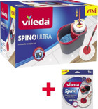 Vileda Spino Ultra 2'li Temizlik Seti + Yedek Paspas Gri