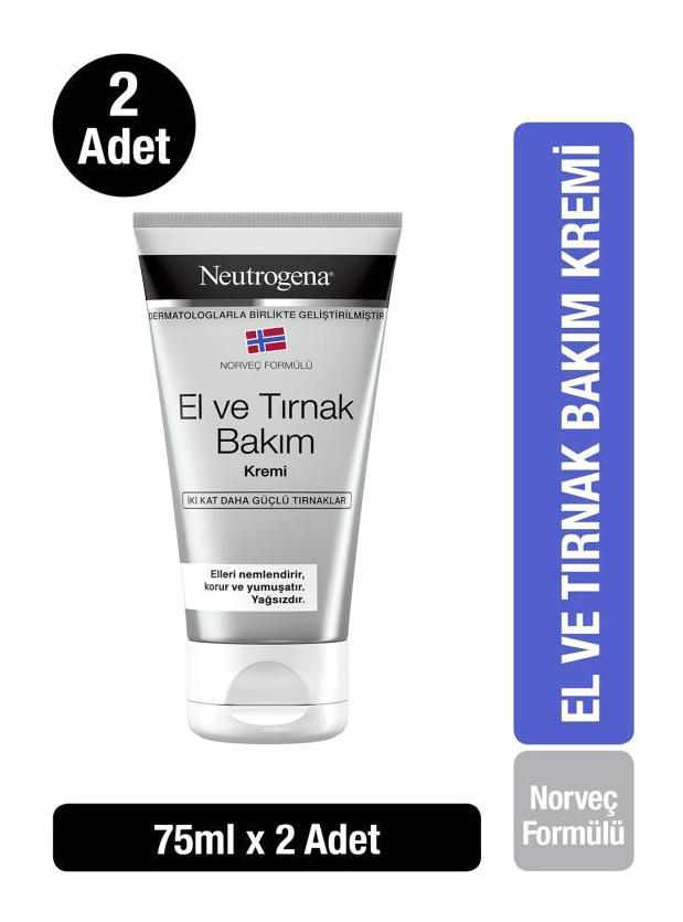 Neutrogena Norveç Formüllü E Vitaminli Kuru Ciltler Parfümlü El Kremi 2x75 ml