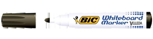 Bic Tahta Kalemi Yuvarlak Uçlu Velleda Siyah 1701 09 - 12'li Paket