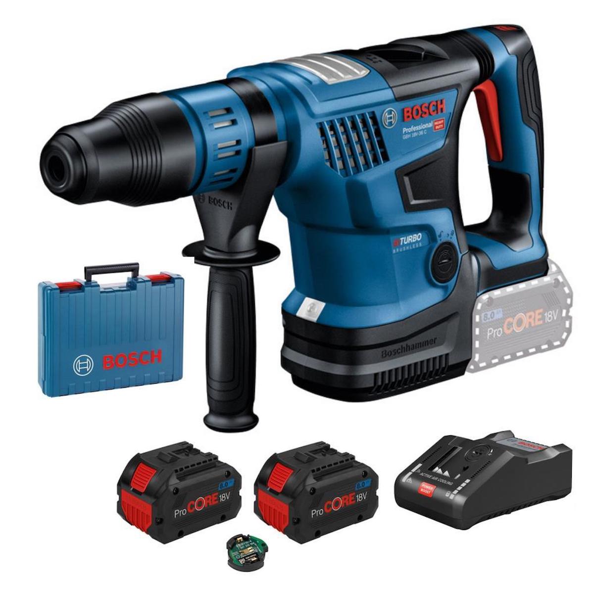 Bosch GBH 18V 36C 2001 W 2900 darbe/dk 5.2 kg Akülü Şarjlı Kırıcı Delici Matkap