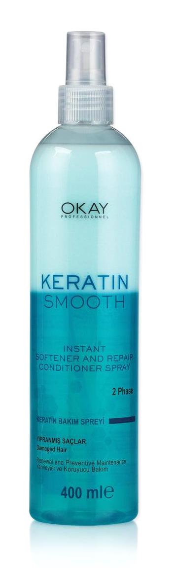 Okay Smooth Besleyici Islak Görünümlü Keratinli Hafif Saç Spreyi 400 ml