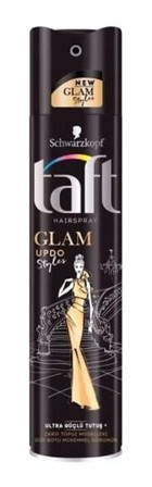 Schwarzkopf Taft Glam Updo Sabitleyici Islak Görünümlü Provitaminli Ekstra Güçlü Saç Spreyi 250 ml