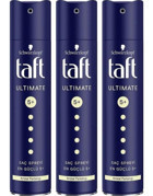 Schwarzkopf Taft Ultimate Parlaklık Veren Islak Görünümlü Provitaminli Güçlü Saç Spreyi 3x250 ml