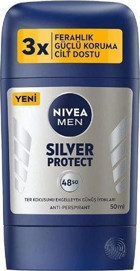 Nivea Silver Protect Pudrasız Ter Önleyici Antiperspirant Stick Erkek Deodorant 24x50 ml