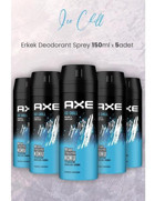 Axe Ice Chill Pudrasız Ter Önleyici Sprey Erkek Deodorant 5x150 ml