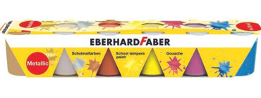 Eberhard Faber Çok Renkli 6x25ml Guaj Boya Seti