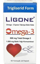 Ligone Omega 3 Jel 600 mg 60 Adet