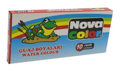 Nova Color Nc-102 Tüp Çok Renkli Guaj Boya Seti