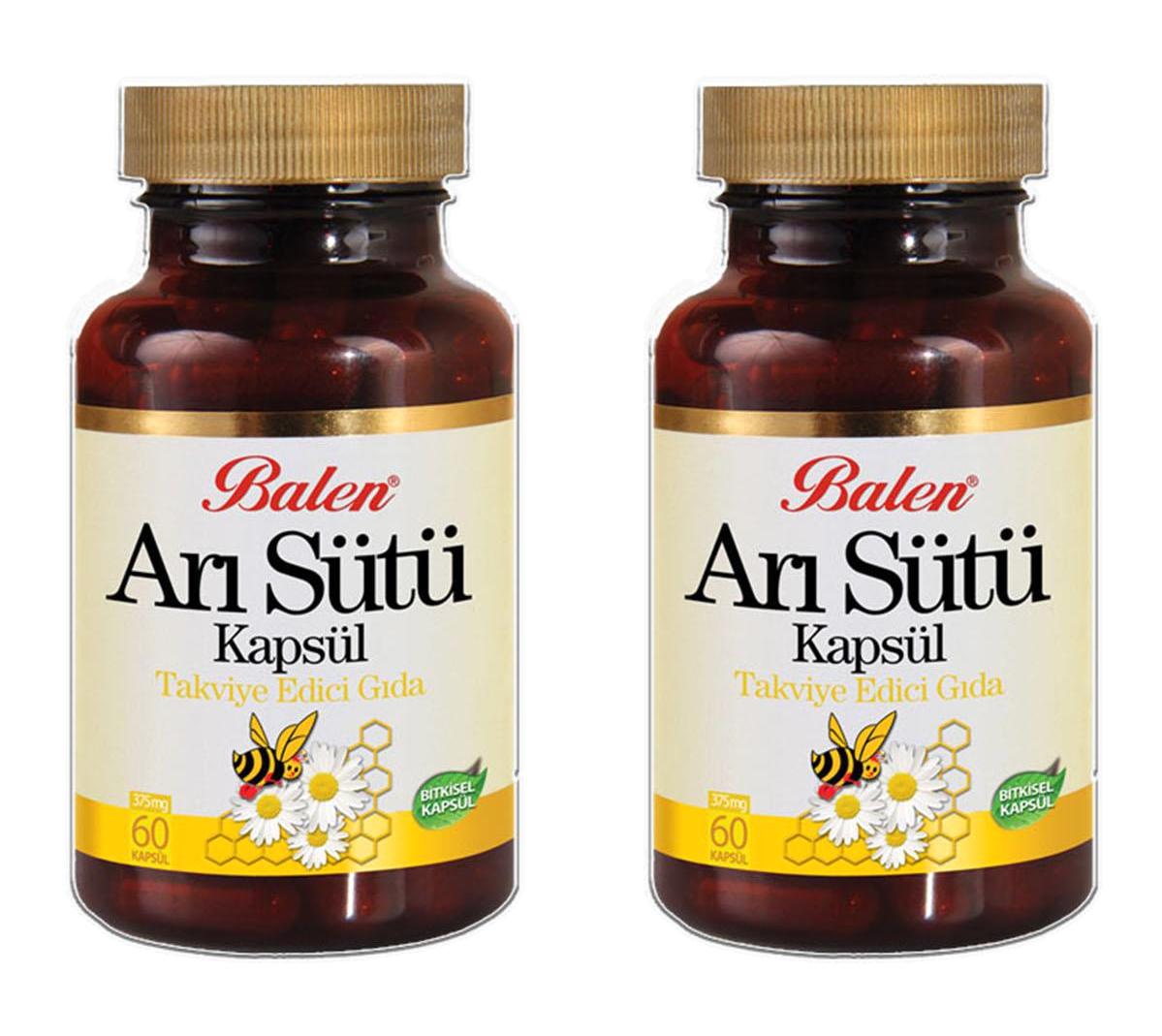 Balen Arı Sütü Aromasız Yetişkin Vitamin 2x60 Adet Kapsül