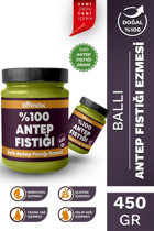 Bi Fındık Katkısız Ballı Antep Fıstığı Ezmesi 450 gr