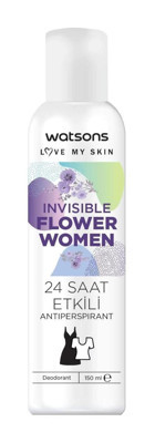 Watsons Invisible Flower Women Pudrasız Ter Önleyici Antiperspirant Sprey Kadın Deodorant 150 ml