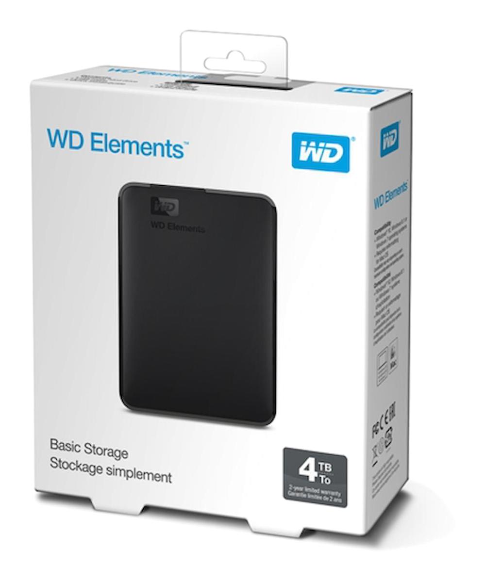 Western Digital WDBU6Y0040BBK USB 3.0 2.5 inç 4 TB Harici Harddisk Siyah