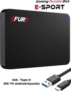 Fury E-Sport USB 3.0 2.5 inç 320 GB Harici Harddisk Siyah