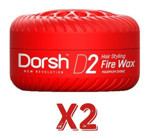 Dorsh D2 Fire Doğal - Parlak Krem Sert Balmumu 2x150 ml Wax