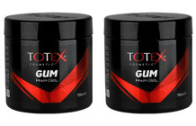 Totex Gum Doğal - Mat Krem Orta Keratinli 2x700 ml Wax