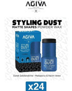 Agiva Styling Dust Mavi Mat Pudra Hafif Keratinli 24x20 gr Wax