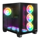 Rampage Lcewave RGB 7 Fanlı Siyah Dikey Mid Tower Oyuncu Bilgisayar Kasası