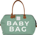 Bagmori Baby Bag Su Geçirmez Baskılı Paraşutsoft Bebek El Çantası Yeşil