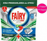 Fairy Platinum Plus Ultra Tablet Bulaşık Makinesi Deterjanı 64 Adet