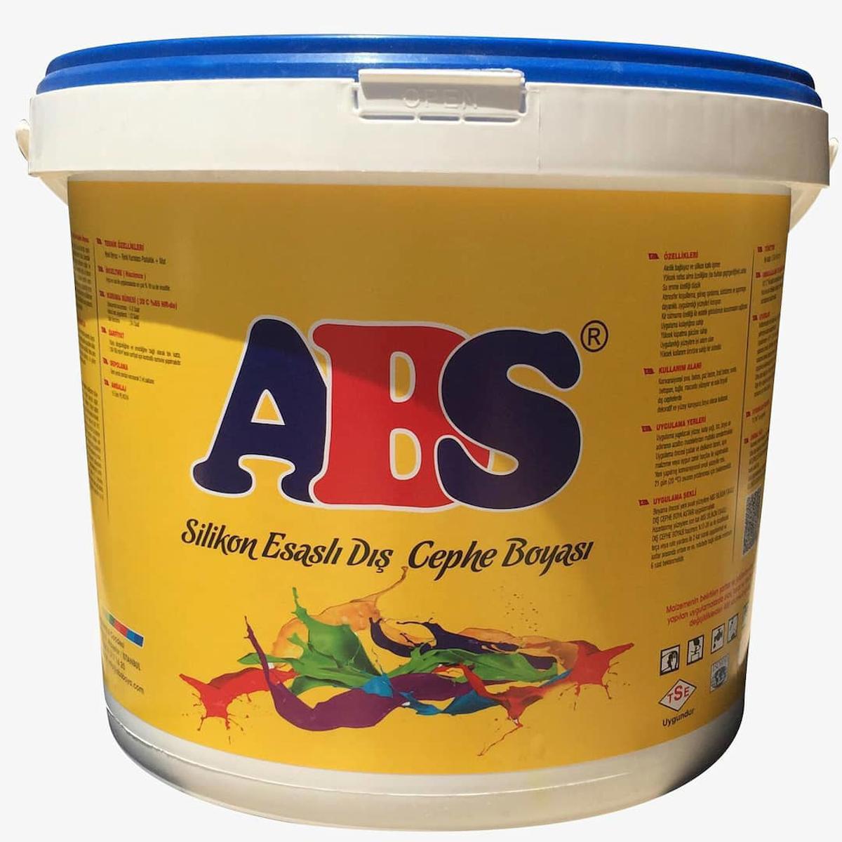 Abs Silikonlu Su Bazlı Dış Cephe Boyası 20 kg Beyaz