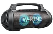 W-King D10 120 W Işıklı Taşınabilir Siyah Bluetooth Hoparlör