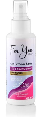 For You Gold Tüm Ciltler İçin Tüm Vücut Unisex Tüy Dökücü Sprey 100 ml