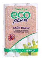 Carrefour Eco Planet 2 Katlı 12'li Rulo Kağıt Havlu