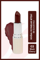 Farmasi Bb Glaze Black Cherry 03 Kalıcı Parlak Krem Lipstick Ruj