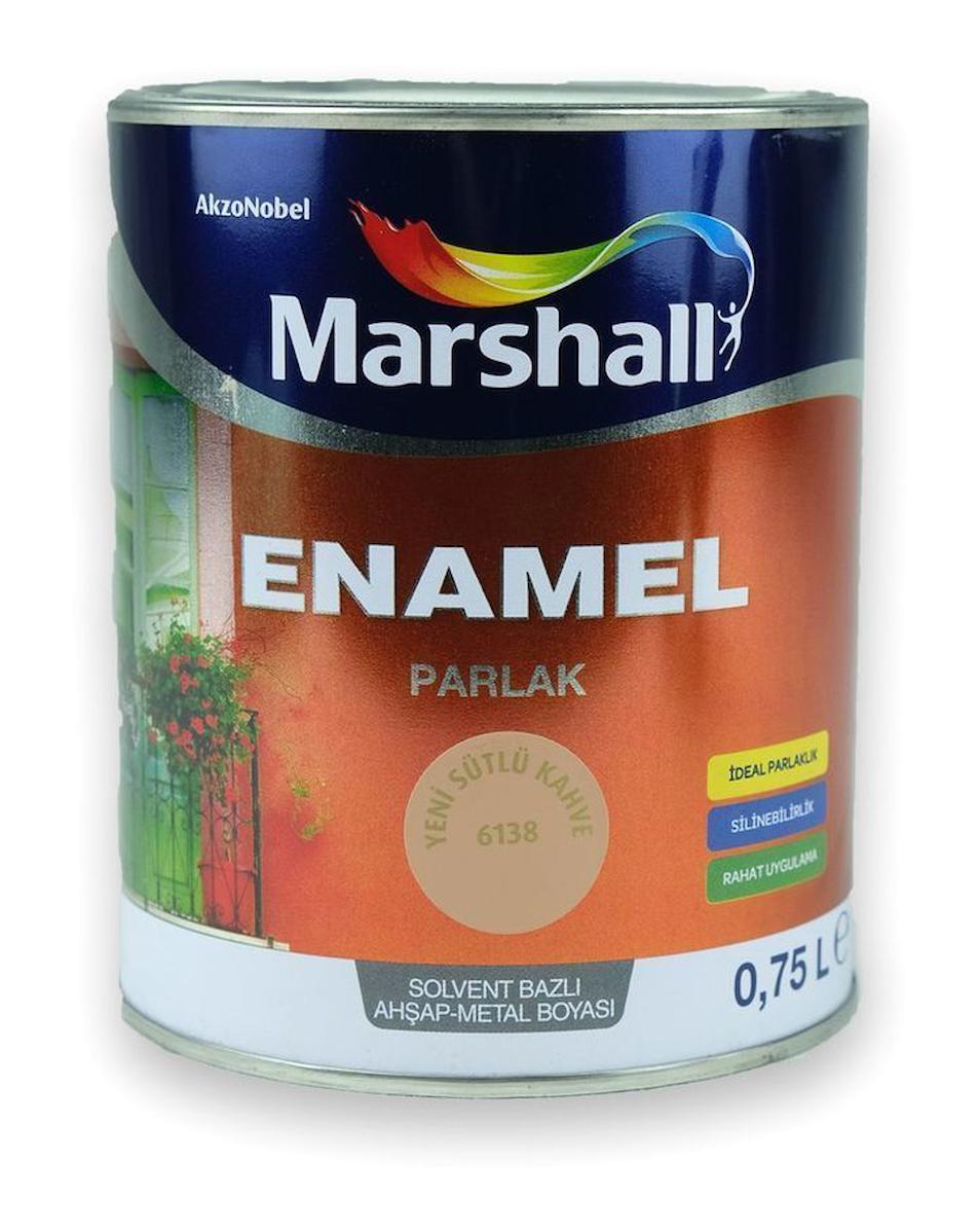 Marshall Enamel Sentetik İç Cephe Boyası 750 ml Sütlü Kahve