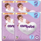 Canbebe Jumbo Paket 7 Numara Bantlı Bebek Bezi 4x16 Adet
