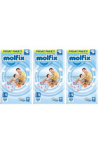 Molfix maxi 4 Numara Cırtlı Bebek Bezi 3x60 Adet