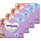 Canbebe Fırsat Paketi 6 Numara Bantlı Bebek Bezi 4x36 Adet