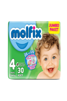 Molfix 3D Maxi 4 Numara Cırtlı Bebek Bezi 30 Adet